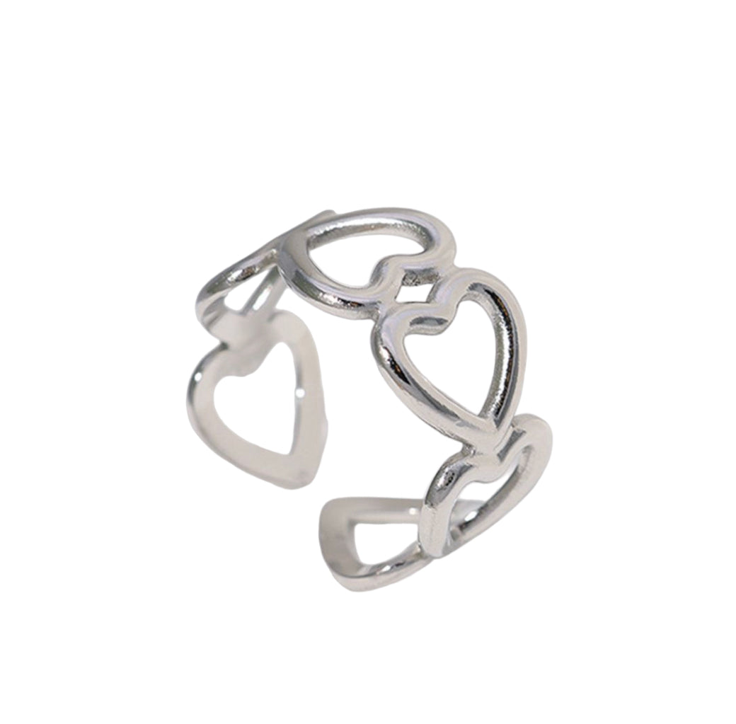 Big Open Hearts Ring