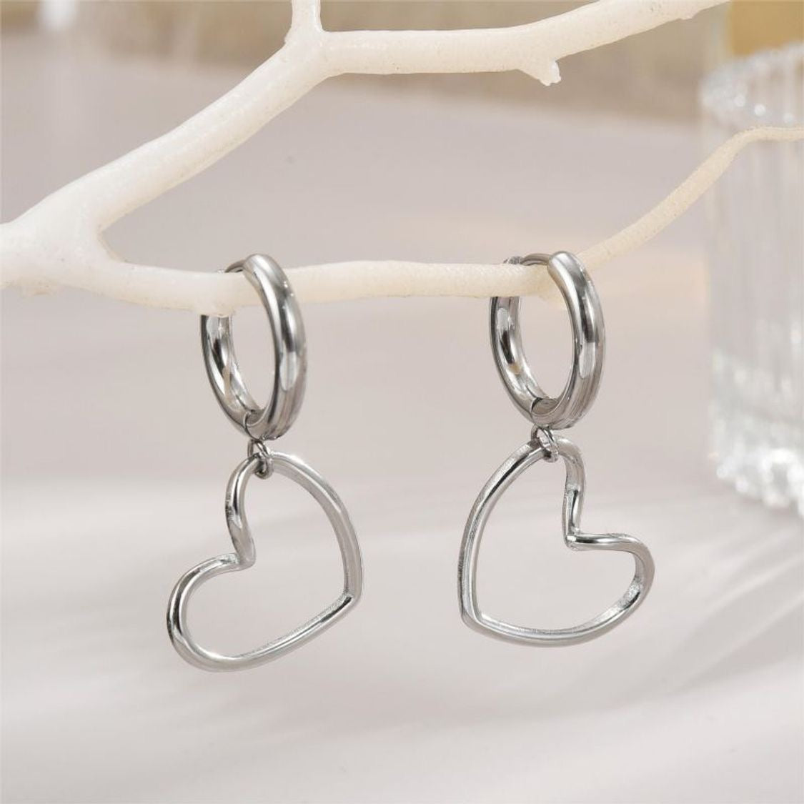 Hanging Heart Earrings