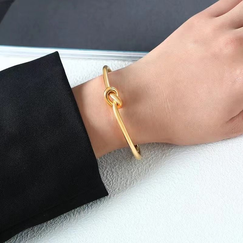 Knotted Bangle Bracelet