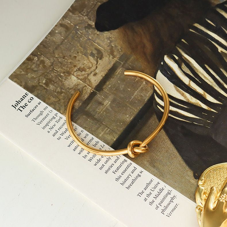 Knotted Bangle Bracelet