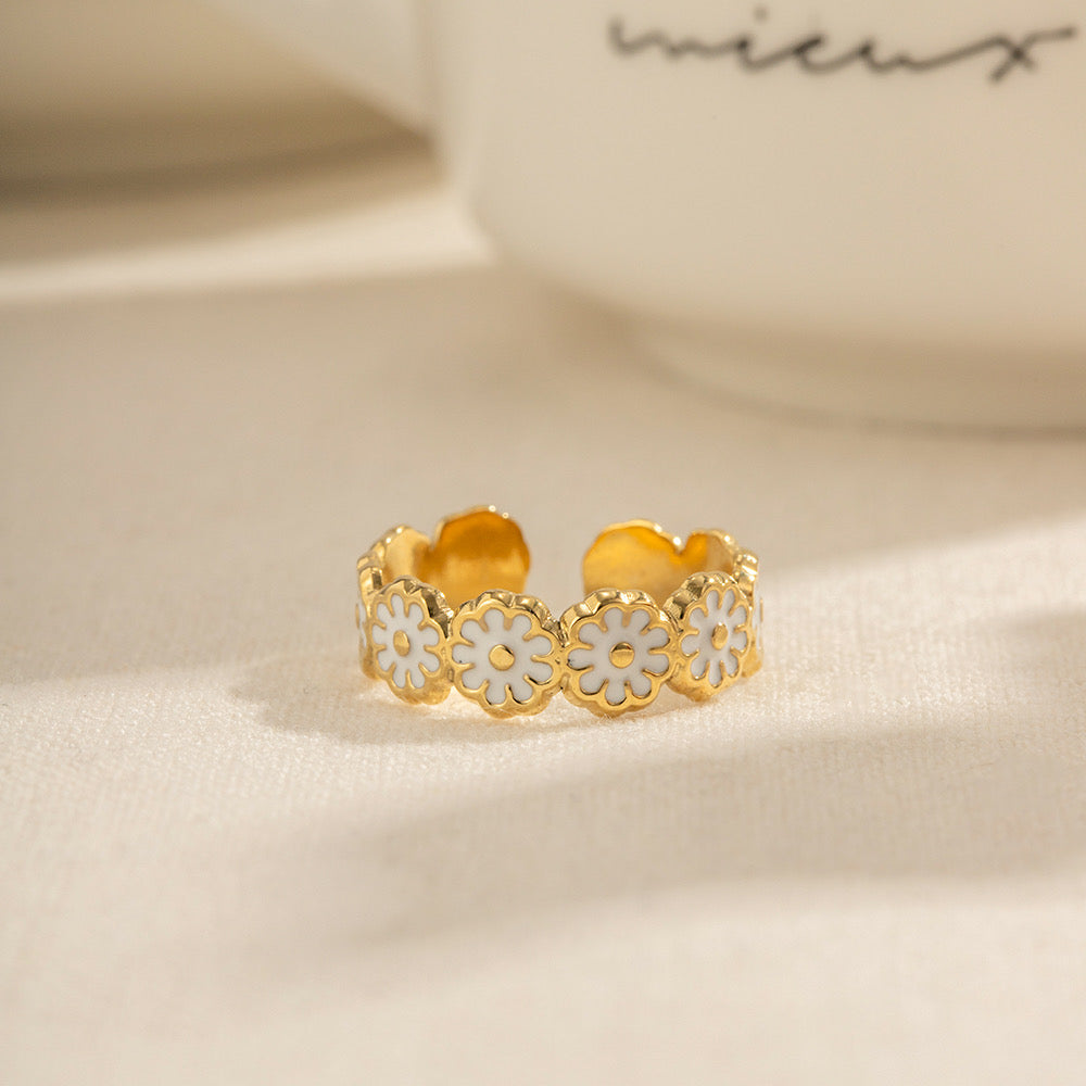 Colored Flower Ring